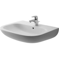 Duravit Waschtisch 650mm D-Code Weiß mit ÜL, mit HLB, 1 HL 23106500002 von DURAVIT