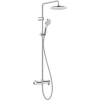 Duravit - Wave - Duschset mit Armatur, Durchmesser 25 cm, 3 Strahlarten, Chrom WA4280007010 Duravit - Wave - Duschset mit Armatur, Durchmesser 25 cm, 3 Strahlarten, Chrom WA4280007010 von DURAVIT
