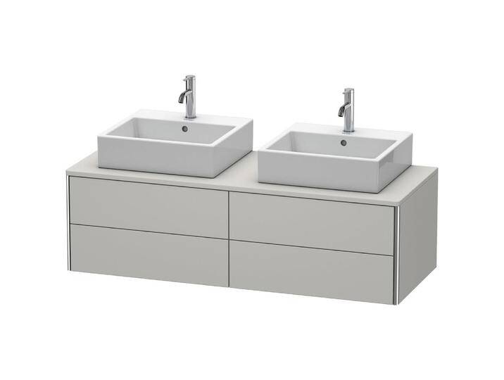 Duravit XSquare Waschtischunterbau für Konsole wandhängend 140 cm, mit 4 Schubkästen, für 2 Becken 523525 von DURAVIT