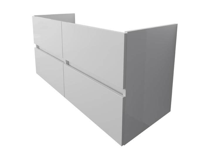 Lodge Doppel-Waschtischunterschrank 127 cm mit 4 Auszügen für Waschtisch Duravit Me by Stark 1135985 von DURAVIT