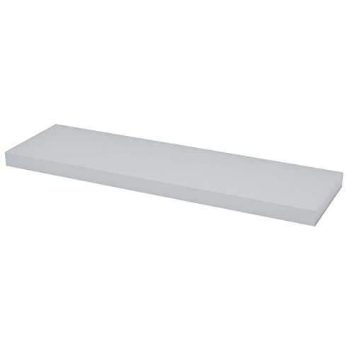 DURAline Wandregal, schwebend Silber, 38 x 80 x 23,5 cm von DURAline