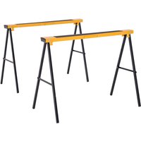 Durhand - 2er-Set Arbeitsbock Sägepferd Klappbar Unterstellbock rutschfest Metall Gelb 99,5 x 50 x 76 cm Durhand - 2er-Set Arbeitsbock Sägepferd Klappbar Unterstellbock rutschfest Metall Gelb 99,5 x 50 x 76 cm von DURHAND
