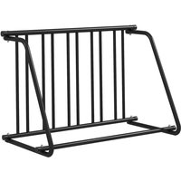 Durhand - Fahrradständer für 3 Fahrräder, wetterbeständig, zusätzliche Halterung, 114 x 58 x 75 cm, Schwarz - Schwarz von DURHAND