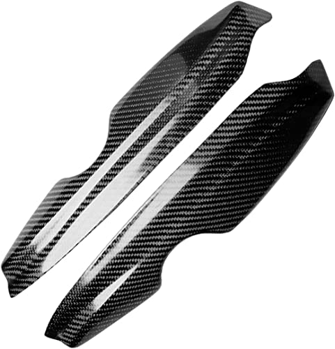 Autoscheinwerfer Wimpern Augenbrauen Aufkleber für V-W GOLF4 MK4, Frontscheinwerfer Trim Augenlider Deckel Scheinwerferblenden Dekoration,B-Carbon-Fiber-Look von DUROD