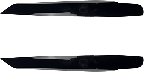 Autoscheinwerfer Wimpern Augenbrauen Aufkleber für V-W Touran 2011-2015, Frontscheinwerfer Trim Augenlider Deckel Scheinwerferblenden Dekoration,A-Glossy-Black von DUROD