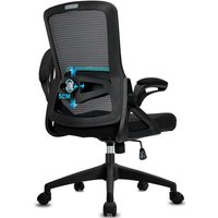 Milacyee Bürostuhl Ergonomisch，Schreibtischstuhl 、Bürostuhl mit hochklappbaren Armlehnen & verstellbarer Lendenwirbelstütze Geeignet für von DURRAFY