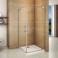 Duschparadies-de - 100x100x185cm Drehtür Seitenwand Duschabtrennung Duschkabine Dusche Duschwand 8mm nano Glas - Transparent von DUSCHPARADIES-DE