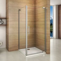 100x76x185cm Drehtür Seitenwand Duschabtrennung Duschkabine Dusche Duschwand 8mm nano Glas - Transparent von DUSCHPARADIES-DE