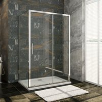 Duschparadies-de - 100x90x90x190cm U-förmige Duschkabine eine Dusch-Schiebetür + 2 Seitenwände - Transparent von DUSCHPARADIES-DE