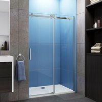 110x195cm Schiebetür 6mm NANO Duschwand Eckdusche Abtrennung Duschkabinen 110x195cm Schiebetür 6mm NANO Duschwand Eckdusche Abtrennung Duschkabinen von DUSCHPARADIES-DE