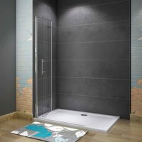 Duschparadies-de - 120x185cm Walk in Faltbar+drehbar Nano esg Glas Duschwand Duschtür Duschabtrennung Dusche - Transparent von DUSCHPARADIES-DE