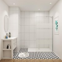 120x190cm 6mm Duschtrennwand mit Milchstreifen Walk in Dusche Glaswand Duschwand Duschkabine 120x190cm 6mm Duschtrennwand mit Milchstreifen Walk in Dusche Glaswand Duschwand Duschkabine von DUSCHPARADIES-DE