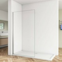 120x200cm Duschabtrennung Walk In 8mm Nano ESG Klarglas Duschtrennwand Höhe 200cm von DUSCHPARADIES-DE