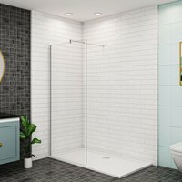 140x200cm+70-120cm Stabilisator Walk-In Dusche Duschabtrennung 8mm esg Nano Duschwand Glas Duschkabine von DUSCHPARADIES-DE