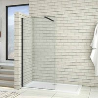 Duschparadies-de - 150x200cm Schwarzrahmen Walk in Duschkabine Duschwand +73-120cm Stabilisator 10mm nano ESG-Glas Duschabtrennung Duschtrennwand Duschparadies-de - 150x200cm Schwarzrahmen Walk in Duschkabine Duschwand +73-120cm Stabilisator 10mm nano ESG-Glas Duschabtrennung Duschtrennwand von DUSCHPARADIES-DE