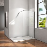 Duschparadies-de - 30x200cm+73-120cm Stabilisator 8mm Nano Sicherheitsglas Walk in Duschwand Duschabtrennung Höhe 200cm von DUSCHPARADIES-DE