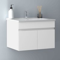 60 cm Waschtisch mit Unterschrank Badmöbel Set mit Waschbecken Keramik dünn Gäste wc Weiß Matt 60 cm Waschtisch mit Unterschrank Badmöbel Set mit Waschbecken Keramik dünn Gäste wc Weiß Matt von DUSCHPARADIES-DE