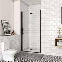 70x195cm Schwarz Faltbar+drehbar 6mm Nano esg Glas Duschkabine Duschabtrennung 70x195cm Schwarz Faltbar+drehbar 6mm Nano esg Glas Duschkabine Duschabtrennung von DUSCHPARADIES-DE