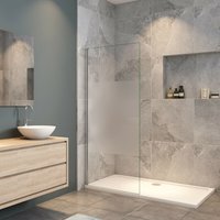 Duschparadies-de - 70x200cm Duschabtrennung Walk In 8mm Nano esg Milchglasstreifen Duschabtrennung Höhe 200cm Duschparadies-de - 70x200cm Duschabtrennung Walk In 8mm Nano esg Milchglasstreifen Duschabtrennung Höhe 200cm von DUSCHPARADIES-DE