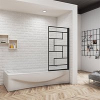 80x140cm 6mm Duschabtrennung auf Badewanne Drehwand mit unregelmäßigem Gitter 80x140cm 6mm Duschabtrennung auf Badewanne Drehwand mit unregelmäßigem Gitter von DUSCHPARADIES-DE