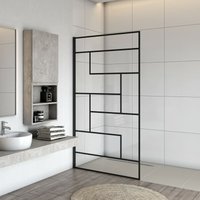 80x200cm schwarze unregelmäßige Form Walk In Duschabtrennung Duschkabine 8mm nano esg Glas ohne Stabilisierungs Stange 80x200cm schwarze unregelmäßige Form Walk In Duschabtrennung Duschkabine 8mm nano esg Glas ohne Stabilisierungs Stange von DUSCHPARADIES-DE