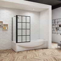 80x80x140cm 6mm ESG Glaswand Drehwand mit Seitenwand Duschabtrennung auf Badewanne 80x80x140cm 6mm ESG Glaswand Drehwand mit Seitenwand Duschabtrennung auf Badewanne von DUSCHPARADIES-DE