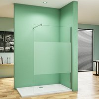90x200cm Duschabtrennung Walk In 10mm Nano ESG Milchglasstreifen Duschabtrennung + 70-120cm Stabilisator Höhe 200cm 90x200cm Duschabtrennung Walk In 10mm Nano ESG Milchglasstreifen Duschabtrennung + 70-120cm Stabilisator Höhe 200cm von DUSCHPARADIES-DE