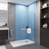 90x200cm Duschwand Walk-In 8mm Nano ESG Klarglas ,mit Integriertem Organizer Ablagebrett & Handtuchhalter 90x200cm Duschwand Walk-In 8mm Nano ESG Klarglas ,mit Integriertem Organizer Ablagebrett & Handtuchhalter von DUSCHPARADIES-DE