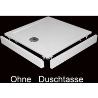 Duschparadies-de - 100x100cm Duschwannen Dusche Armatur Schürze Stellfüße für Duschtasse Duschwanne Bodenelemente - Weiß von DUSCHPARADIES-DE