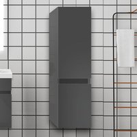 Duschparadies-de - 110 cm Hochschrank Hängeschrank Badschrank Badezimmer Schrank Anthrazit Hochglanz Duschparadies-de - 110 cm Hochschrank Hängeschrank Badschrank Badezimmer Schrank Anthrazit Hochglanz von DUSCHPARADIES-DE