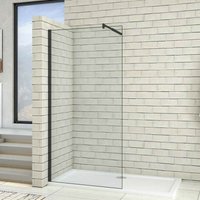 Duschparadies-de - 110x200cm Schwarzrahmen Walk in Duschkabine Duschwand +70-120cm Stabilisator 10mm nano ESG-Glas Duschabtrennung Duschtrennwand Duschparadies-de - 110x200cm Schwarzrahmen Walk in Duschkabine Duschwand +70-120cm Stabilisator 10mm nano ESG-Glas Duschabtrennung Duschtrennwand von DUSCHPARADIES-DE