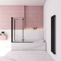 Duschparadies-de - 110x75x140cm 6mm klares Nano Glas esg Faltwand mit Seitenwand Duschtrennwand Duschkabine Duschparadies-de - 110x75x140cm 6mm klares Nano Glas esg Faltwand mit Seitenwand Duschtrennwand Duschkabine von DUSCHPARADIES-DE