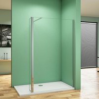 40x200cm Walk in Duschwand+40x200cm Flipper Panel + N Form:140cm Stabilisator 8mm NANO ESG Glas Duschwand 40x200cm Walk in Duschwand+40x200cm Flipper Panel + N Form:140cm Stabilisator 8mm NANO ESG Glas Duschwand von DUSCHPARADIES-DE