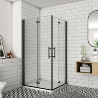 Duschparadies-de - 90x90x195cm Schwarz Faltbar+drehbar 6mm Nano esg Glas Duschkabine Duschabtrennung Duschparadies-de - 90x90x195cm Schwarz Faltbar+drehbar 6mm Nano esg Glas Duschkabine Duschabtrennung von DUSCHPARADIES-DE