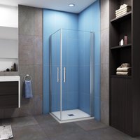 Duschparadies-de - B:100xT:70x195cm Schwingtür Duschtür esg Nano-Glas Eckeinstieg Duschabtrennung Dusche Duschkabine Duschparadies-de - B:100xT:70x195cm Schwingtür Duschtür esg Nano-Glas Eckeinstieg Duschabtrennung Dusche Duschkabine von DUSCHPARADIES-DE