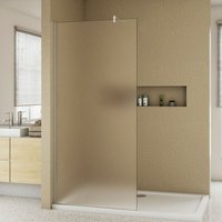 Duschparadies-de - Duschwand 110x200cm mit Befestigungsstange die Klemme f Form:90cm Walk In 10mm Nano esg Milchglas Höhe 200cm Duschparadies-de - Duschwand 110x200cm mit Befestigungsstange die Klemme f Form:90cm Walk In 10mm Nano esg Milchglas Höhe 200cm von DUSCHPARADIES-DE