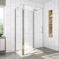 Duschparadies-de - U-Duschkabine Falttür+Drehtür 90x100x90cm (Seitenwand:90cm) u-form Duschkabine Duschabtrennung von DUSCHPARADIES-DE