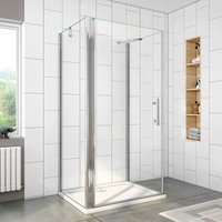 U-Duschkabine Drehtür 90x100x90cm (Seitenwand:90cm) u-form Duschkabine Duschabtrennung von DUSCHPARADIES-DE