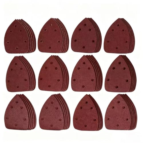 30 x Schleifpapier mit 320er Körnung, 6 Löcher, dreieckige Schleifpads mit Klettverschluss 30 x Schleifpapier mit 320er Körnung, 6 Löcher, dreieckige Schleifpads mit Klettverschluss von DUSJVYUE
