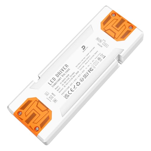 DUSKTEC LED Netzteil 12V 100W Flach, Trafo 220 230 Volt auf 12 Volt Gleichstrom, Ultra Dünn LED Treiber Transformator 12V DC Power Supply Niedervolt Keine Mindestbelastung für Streifen Lampen von DUSKTEC
