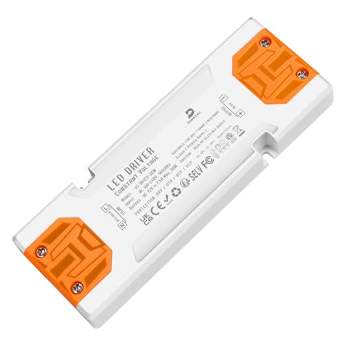 DUSKTEC LED Trafo 12V 30W, LED Netzteil Treiber Transformator 230V AC auf 12V DC Gleichstrom Ultra Flacher, LED Driver Power Supply IP44 Keine Mindestlast für Niedervolt Lampen Spots Strip von DUSKTEC