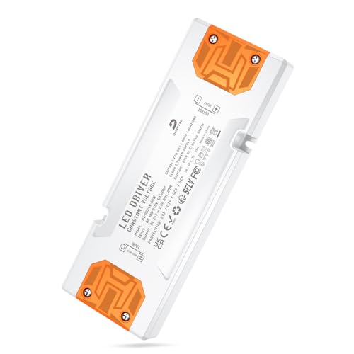 DUSKTEC LED Trafo Netzteil 24V 60W Dünn, LED Treiber Transformator 230V auf 24V Flach, AC/DC Adapter LED Driver Output 24V Slim, Power Supply Konstantspannungs für Niedervolt Streifen Lampen von DUSKTEC