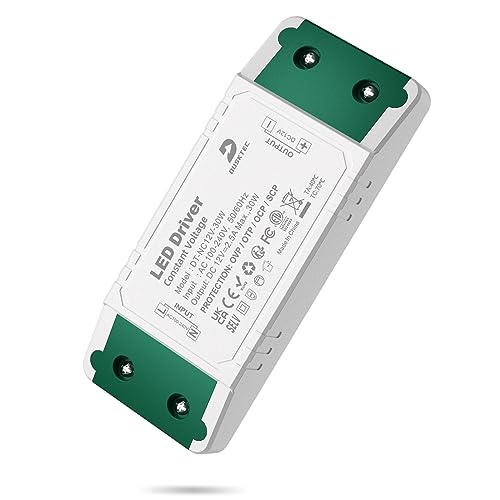LED Trafo Transformator 230V auf 12V, LED Netzteil 12V Gleichstrom 30W, LED Treiber 2.5A AC/DC Konstantspannungs Power Supply Driver 220-240V 50/60hz für Lampen Lichtstreifen, DUSKTEC von DUSKTEC