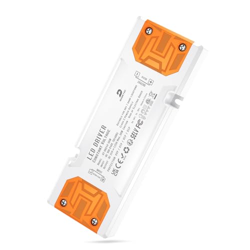 DUSKTEC Trafo Transformator 230V auf 24V DC LED Netzteil Treiber 30W 1,25A Flach, 24V LED Driver Power Supply Konstantspannungs Möbeleinbau für 24 Volt Gleichstrom Beleuchtung Strip von DUSKTEC