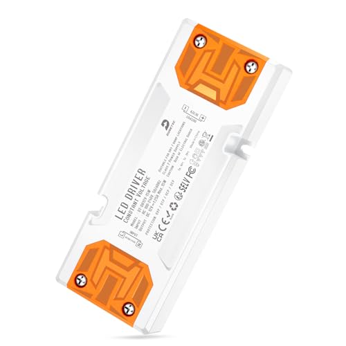 DUSKTEC Trafo 230V auf DC 12V 0-15W Ultradünner, LED Treiber Netzteil 12V Gleichstrom Flach, Transformator 220 Volt auf 12 Volt LED Driver Power Supply Konstantspannung für Lampen Streifen von DUSKTEC