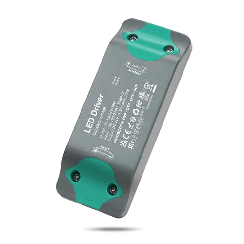 DUSKTEC Trafo 230V auf 24V DC, LED Netzteil 30W, Treiber 1,25A, Power Supply Driver 50/60Hz, Transformator Konstantspannungs für Gleichstrom Beleuchtung Strip von DUSKTEC