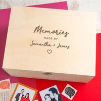 Erinnerungsbox Für Paare, Personalisierte Valentinsgruß, Personalisiertes Jahrestagsgeschenk Freund, Graviertes Freundingeschenk von DUSTandTHINGS