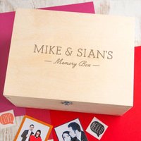 Personalisierte Erinnerungsbox Für Paare - Personalisierte Andenken-Box Hochzeitsgeschenke Mann Und Frau Einzigartiges Valentinstagsgeschenk von DUSTandTHINGS