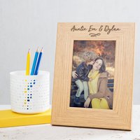 Personalisierter Holzbilderrahmen Für Tante - Personalisiertes Geschenk Einzigartiger Bilderrahmen Von Nichte Neffe Zum Geburtstag von DUSTandTHINGS