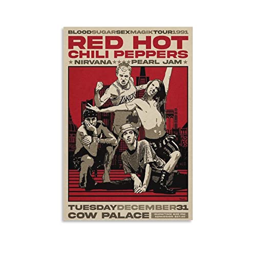 DUSUL Alternative Rock Band Red Hot Chili Peppers By The Way Album Cover Leinwand Poster Dekorative Malerei Leinwand Wandkunst 30 x 45 cm von DUSUL